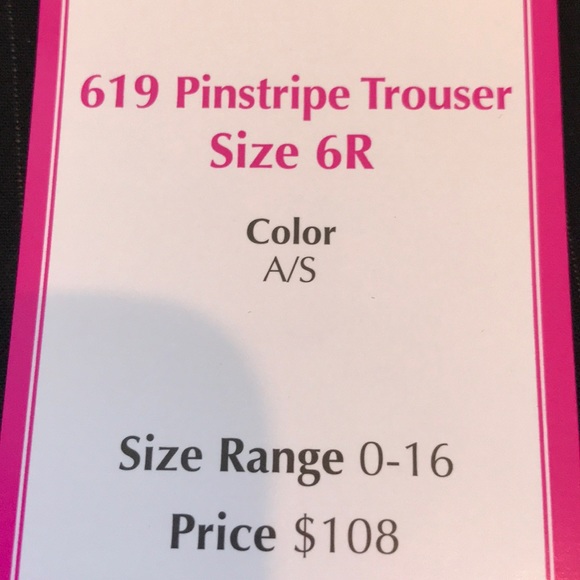 NWT CAbi Pinstripe Trouser - Picture 6 of 7